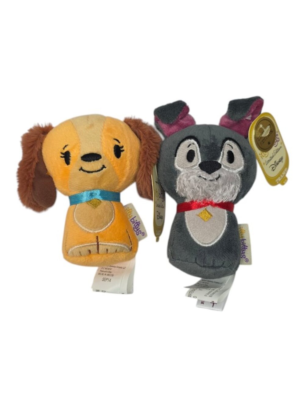Hallmark Itty Bittys Lady & the Tramp Bean Bag Plush Ltd Ed NWT